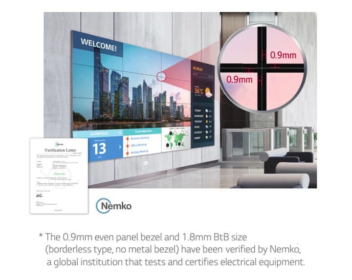 Seamless Large Screens with Ultra-Narrow Bezel