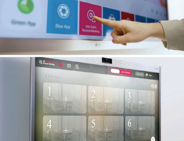 Pre-installed Video Conferencing Application, LG One:Quick Remote Meeting