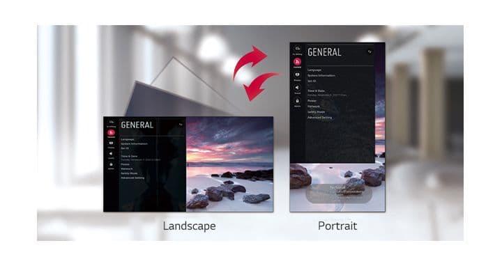 Dedicated GUI for Portrait Orientation