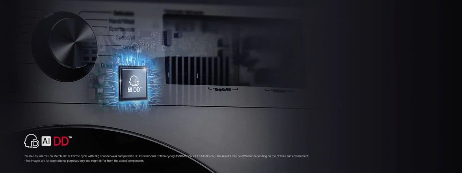 LG AI DD™ with 18% More Fabric Protection