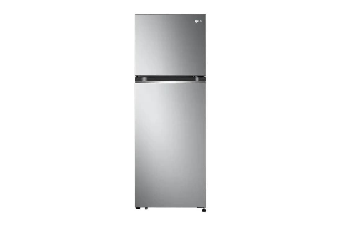 243L Top Freezer Fridge in Platinum Silver3 Steel