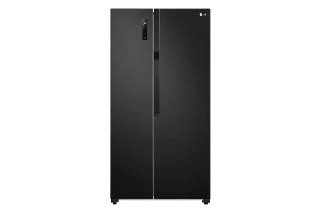 519(L) Side-by-Side refrigerator, size 18.3 cubic feet, model GC-B187JBAM, Smart Inverter system.