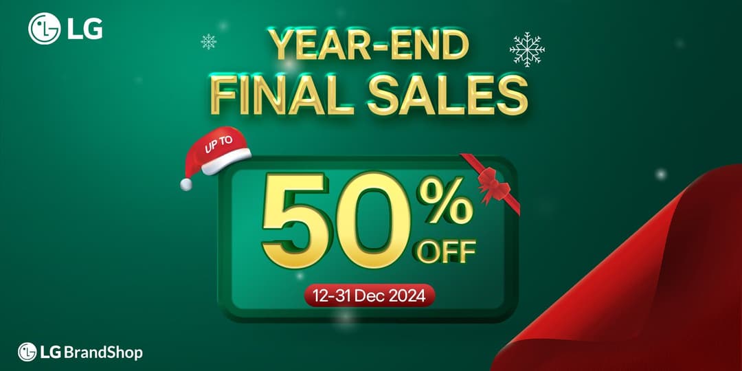 ការបញ្ចុះតម្លៃរហូតដល់ 50% ពី LG BrandShop
