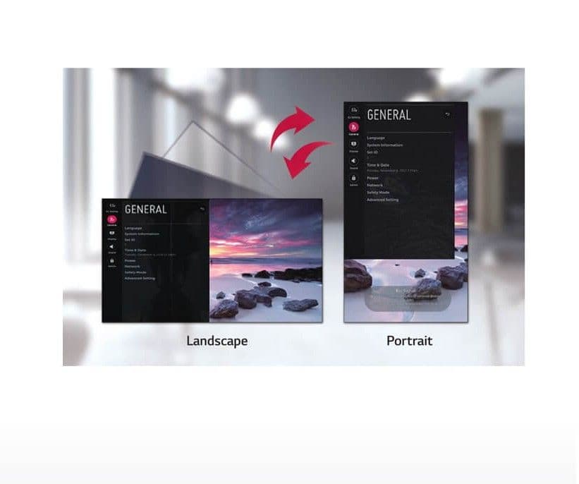 Dedicated GUI for Portrait Orientation