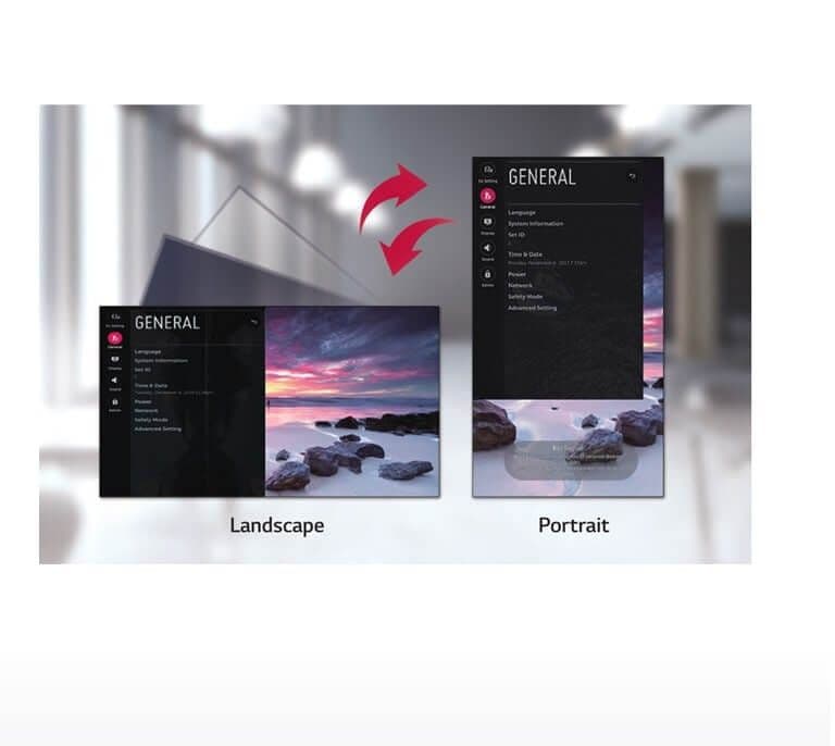 User-Friendly Smart Signage UX Dedicated GUI for Portrait Orientation