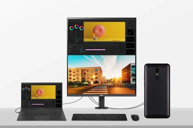 Picture-by-Picture (PBP) & integrated keyboard, video monitor and mouse (KVM)