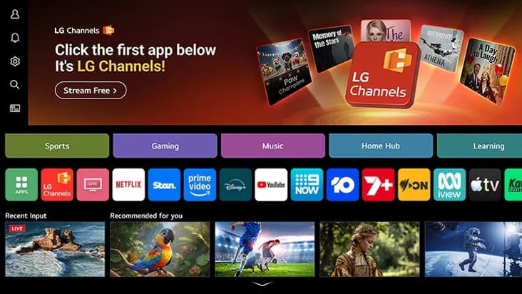 Stream over 150 channels. Free.